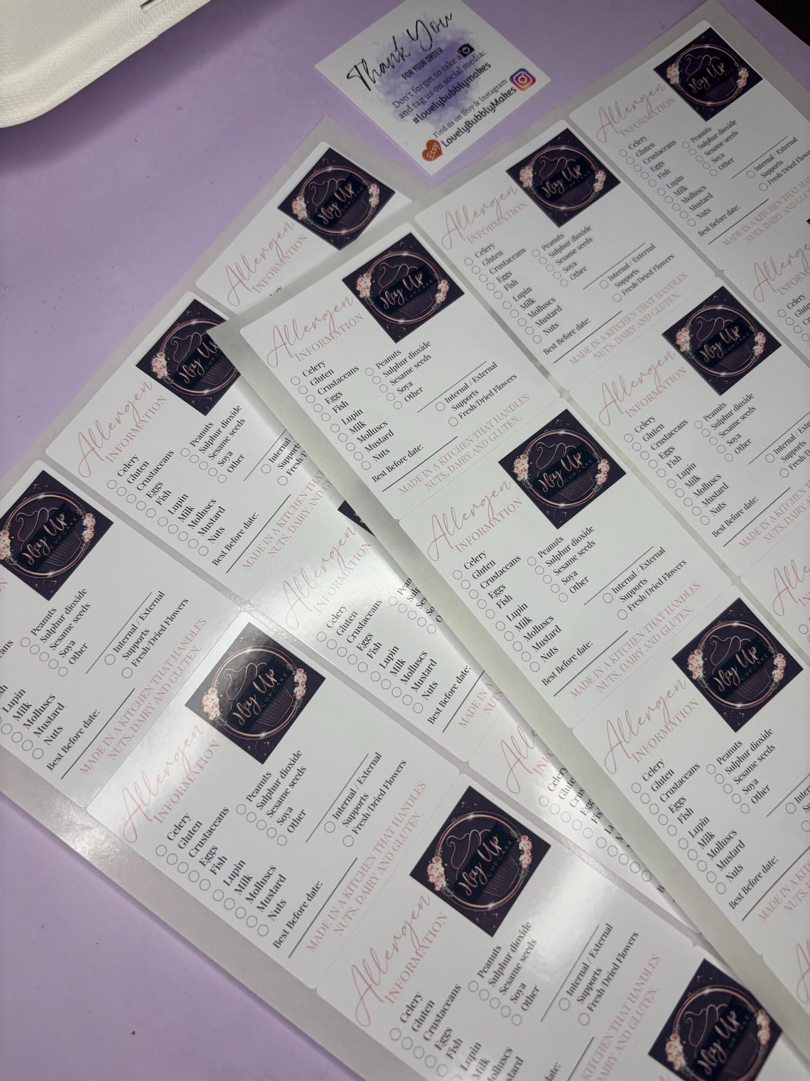 Personalised Allergen Stickers - Image 2