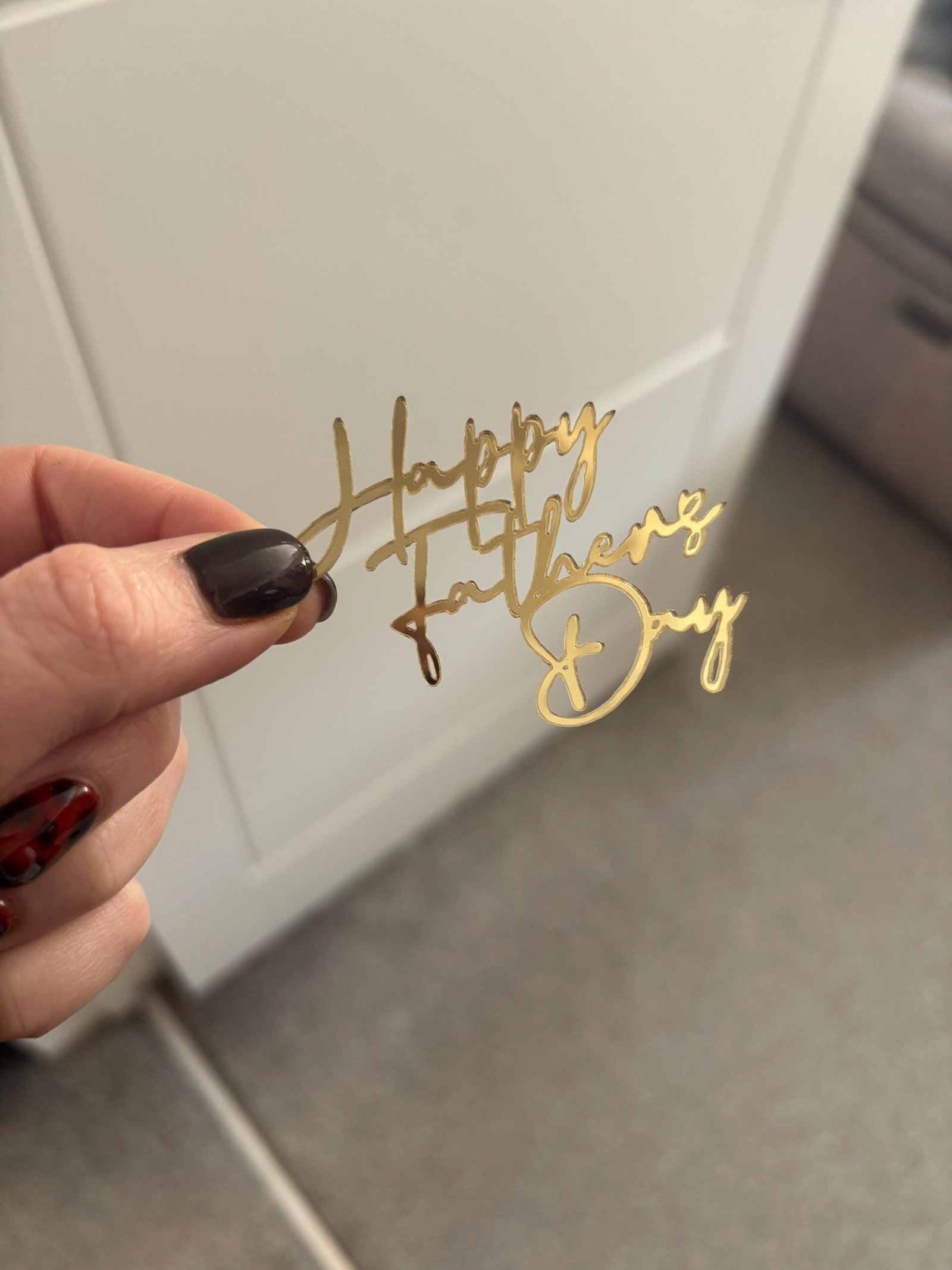 Happy Father’s Day Script Acrylic topper - Image 4