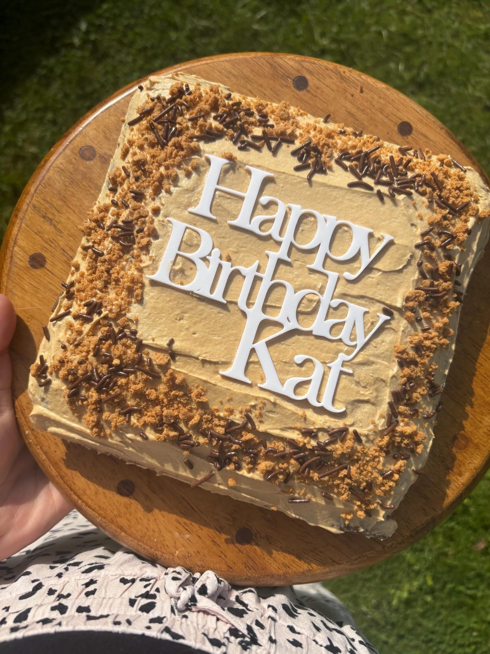 Acrylic Cake Charm Topper