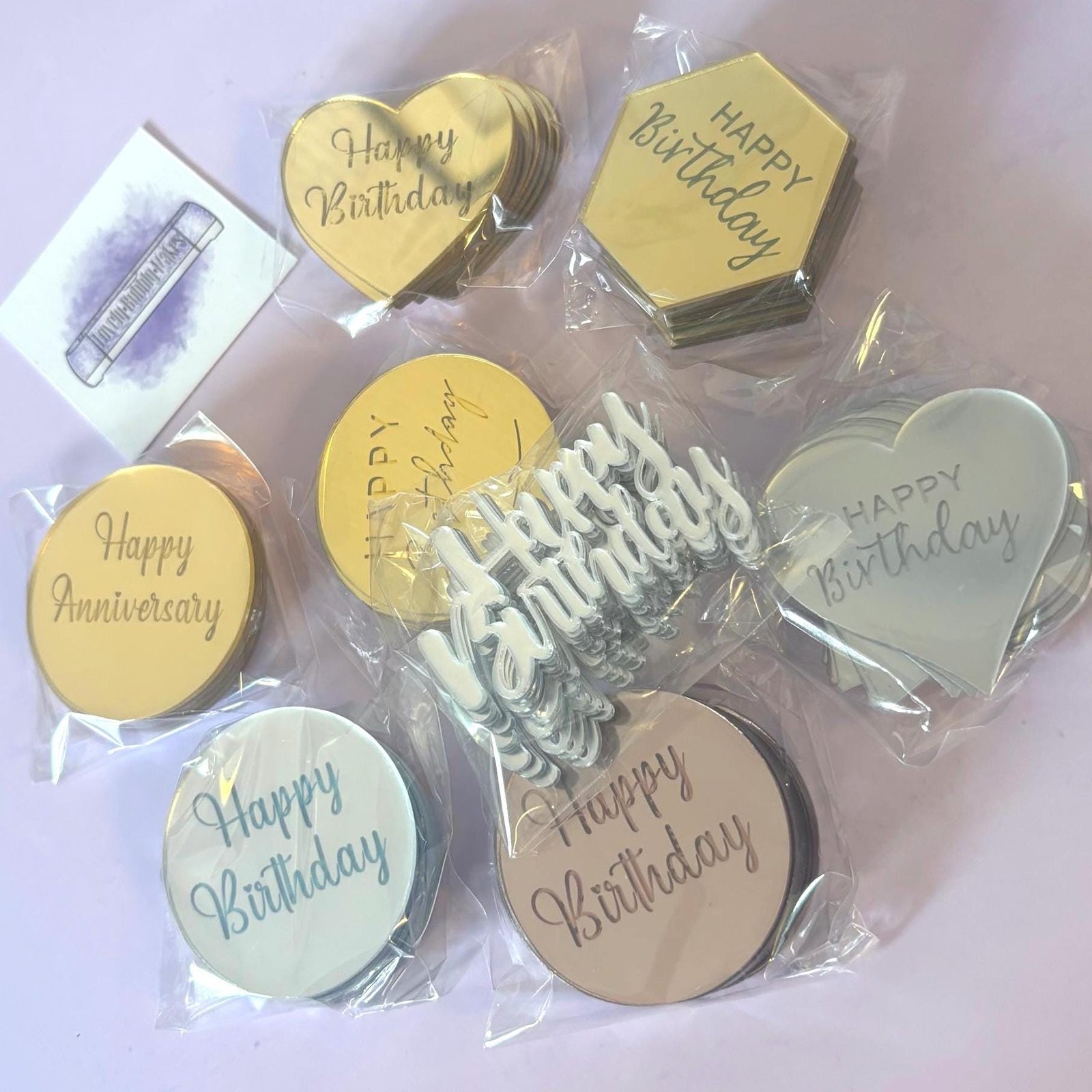 Launch Celebration Mystery Acrylic Box - Acrylic Cupcake Topper Bundle - Lovely Bubbly Makes - Random Bundle