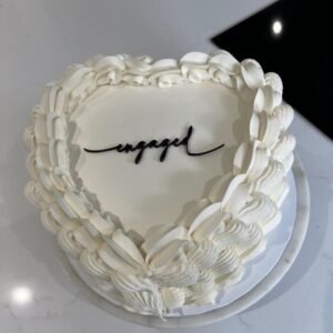 Engaged Acrylic Style Cake Charm