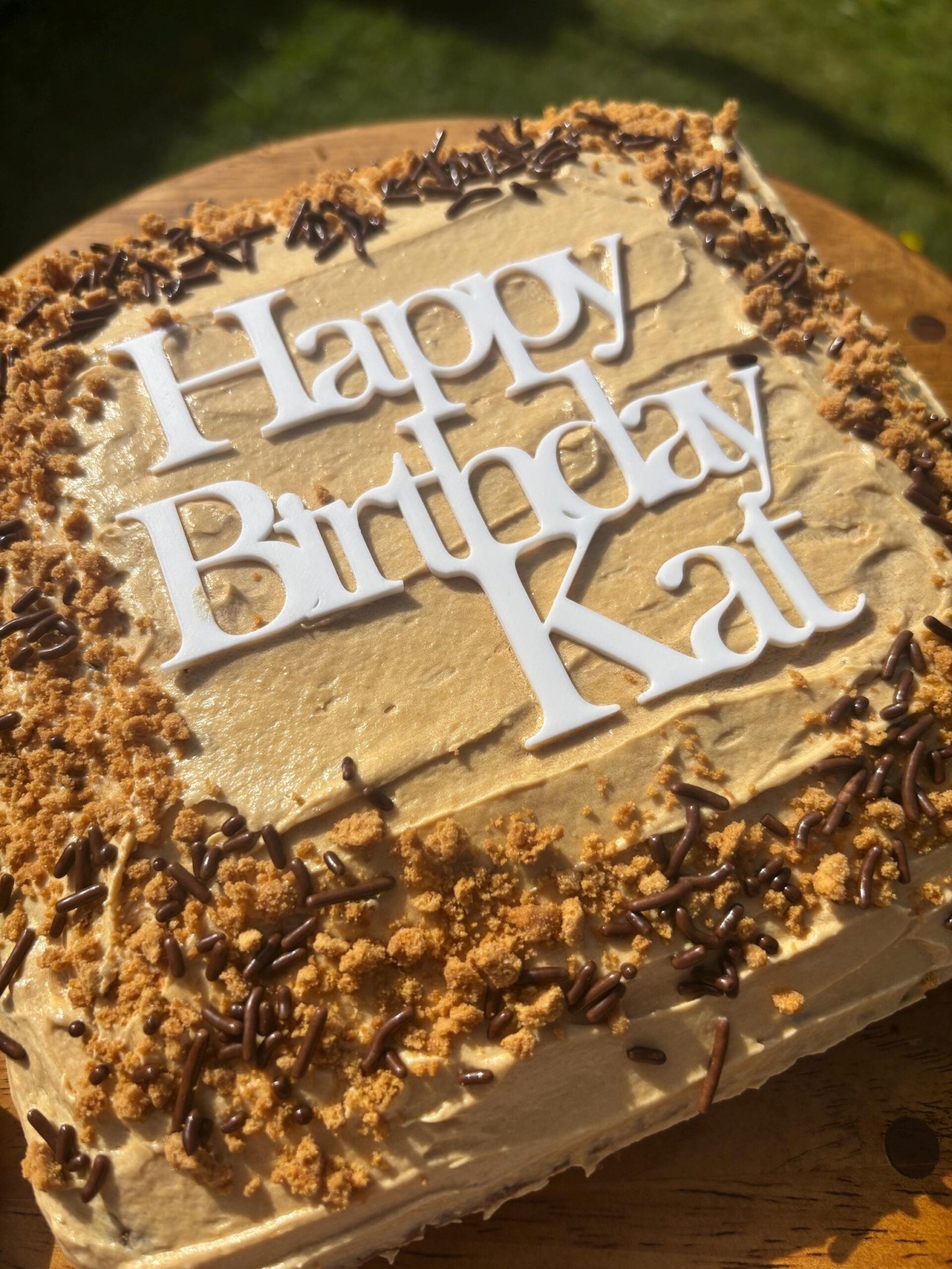 Acrylic Cake Charm Topper - Image 3