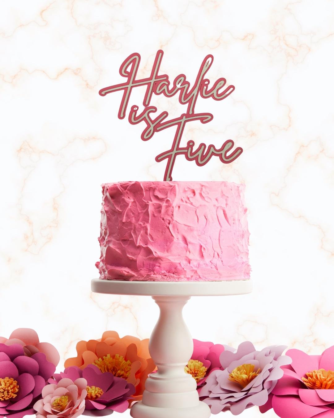 Acrylic Layered Cake Topper - Image 6