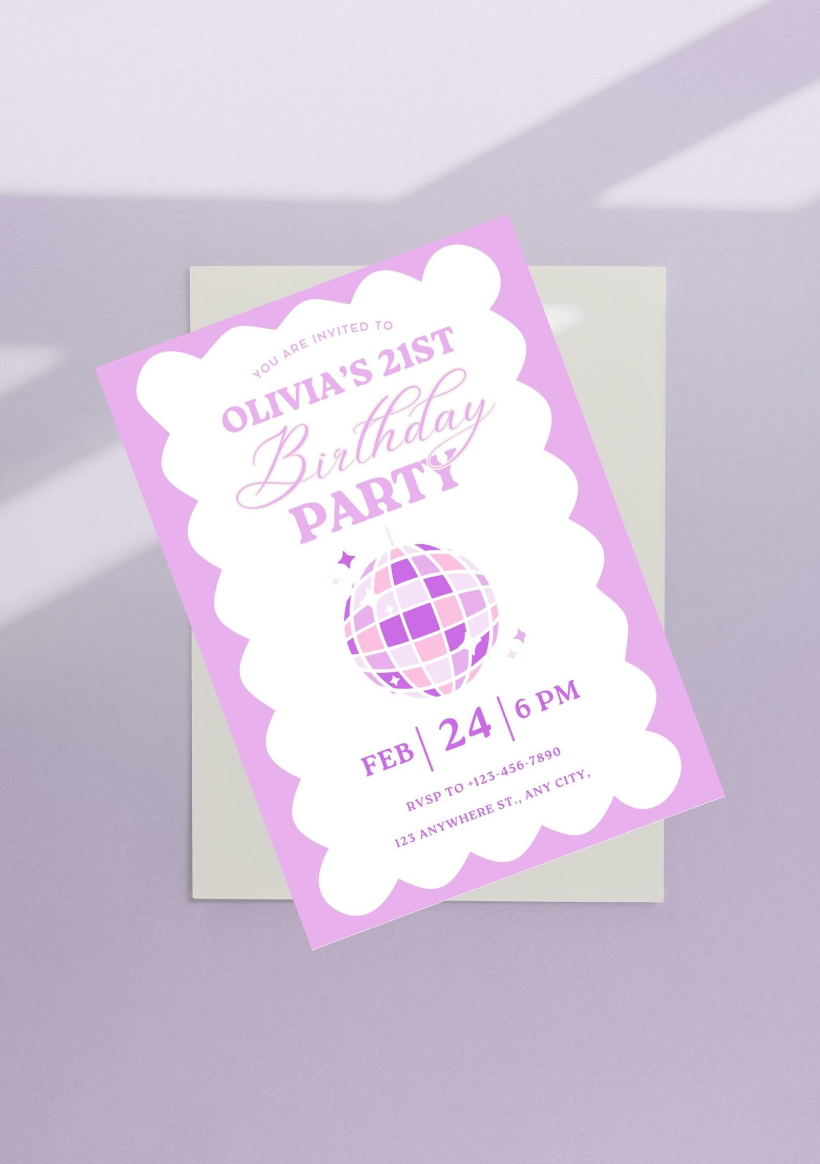 Disco Birthday Party Invitation - Image 4