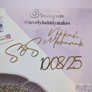 Nikkah Mubarak, Date & Initials Bundle