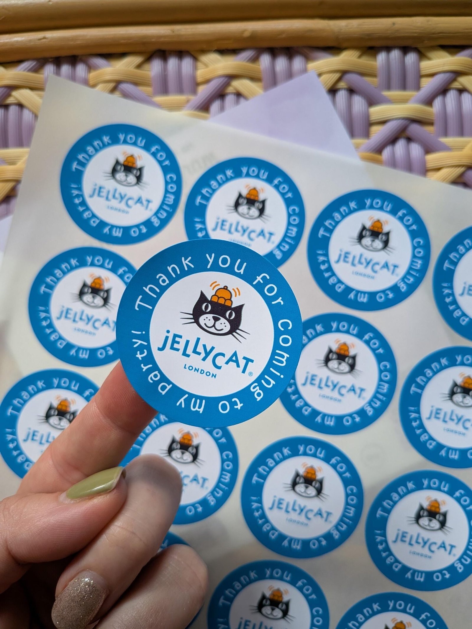 Jelly Cat Party Stickers