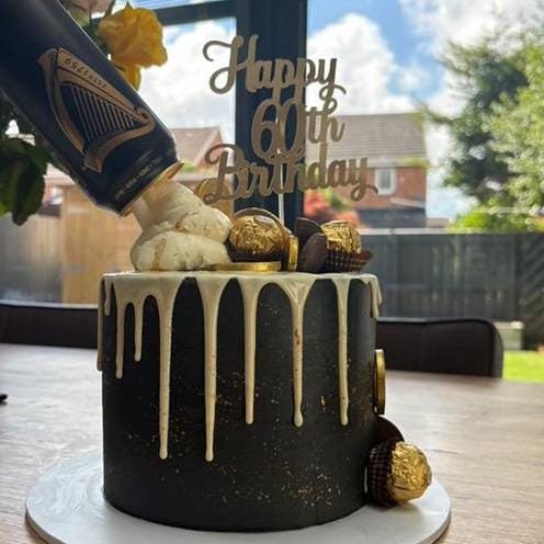 Birthday Cake / Cupcake Topper - Happy Age Birthday Name - Image 9