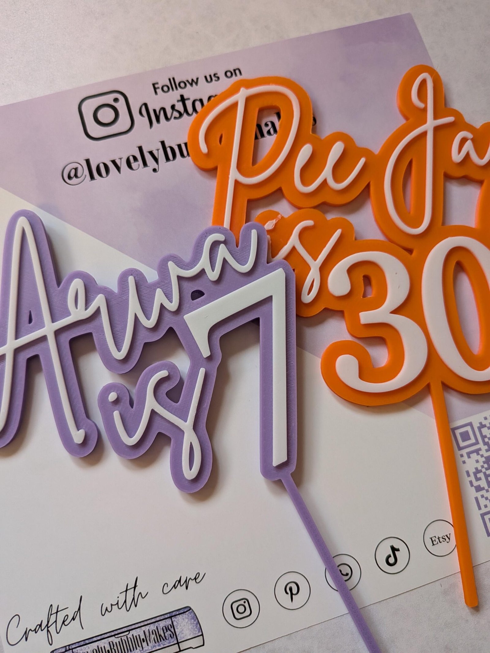 Acrylic Layered Cake Topper - Image 8