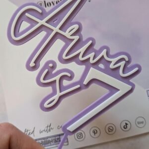 Acrylic Layered Cake Topper