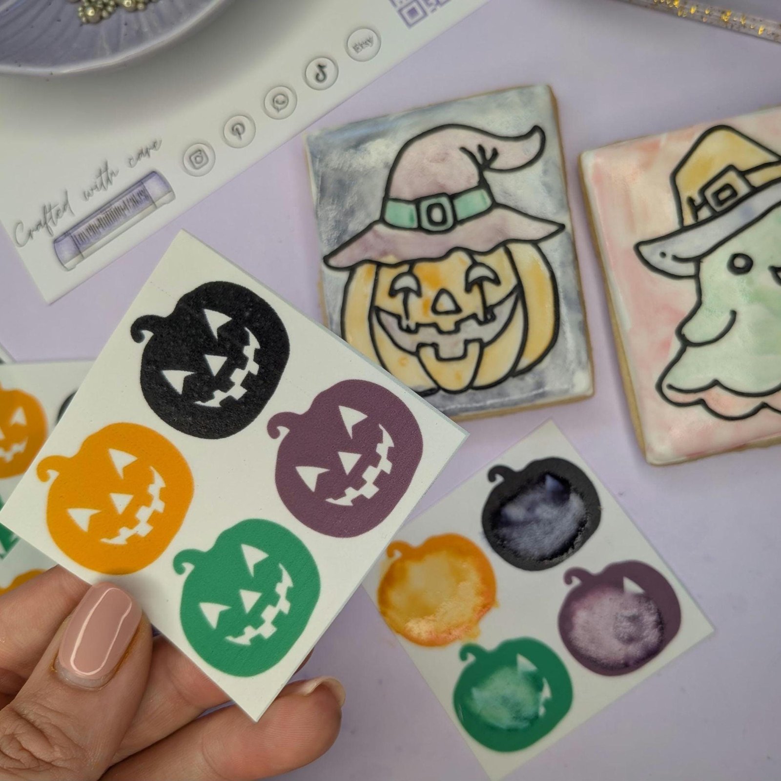 Halloween themed PYO Edible Paint Palette
