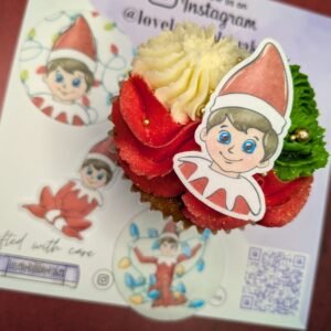Edible Elf on the Shelf Themed Toppers