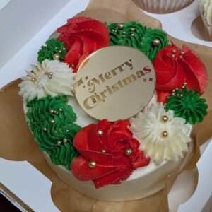 Retro Merry Christmas Acrylic Disc