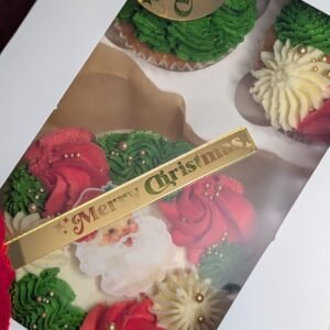 Retro Merry Christmas Acrylic Tag