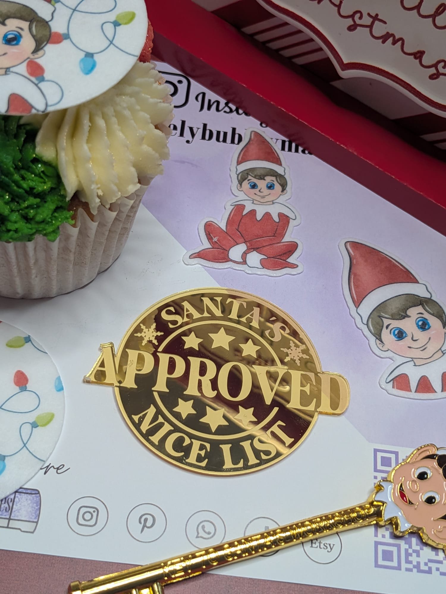 Approved Santa's Nice List Acrylic Disc