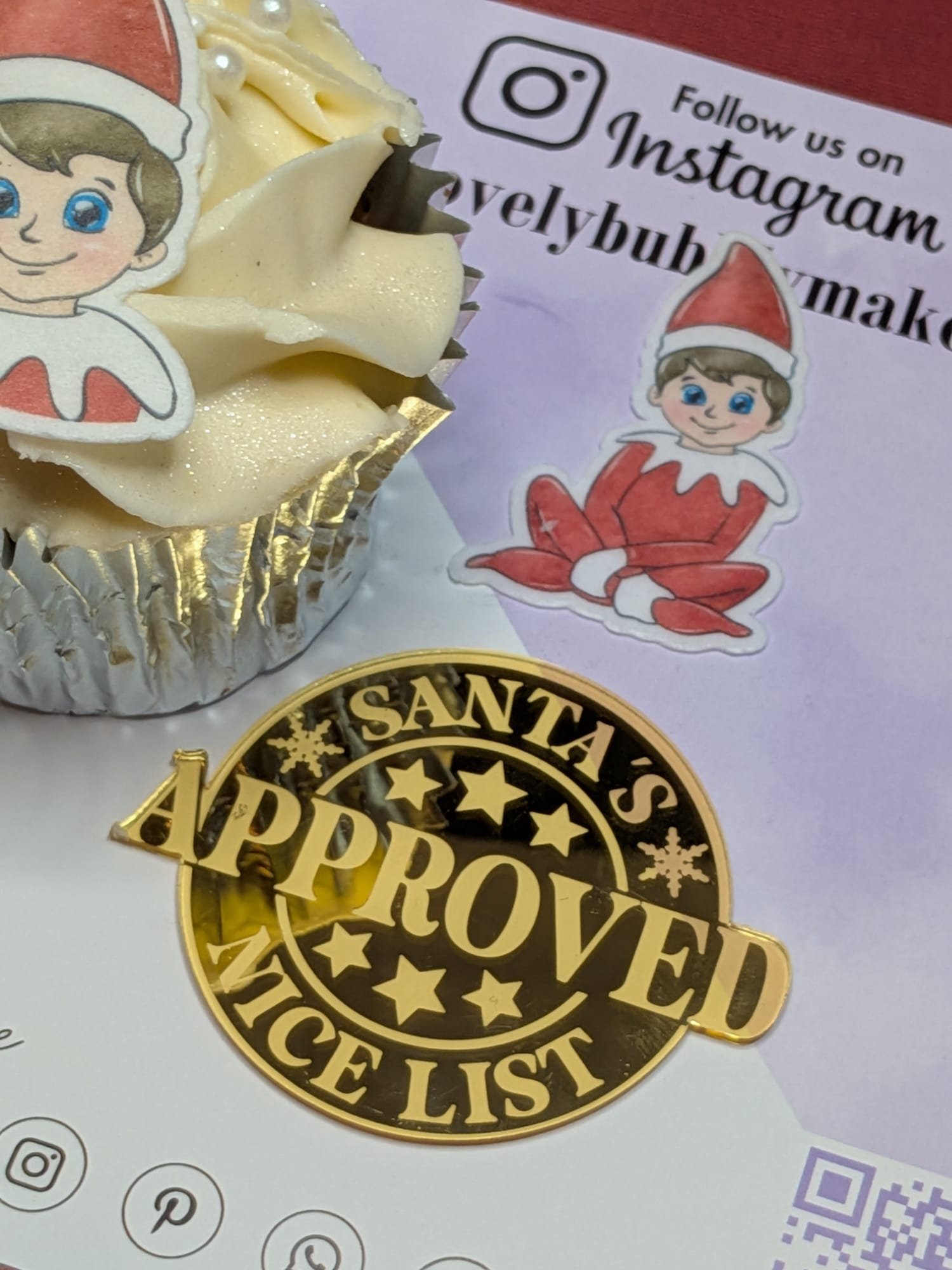 Approved Santa's Nice List Acrylic Disc - Image 2